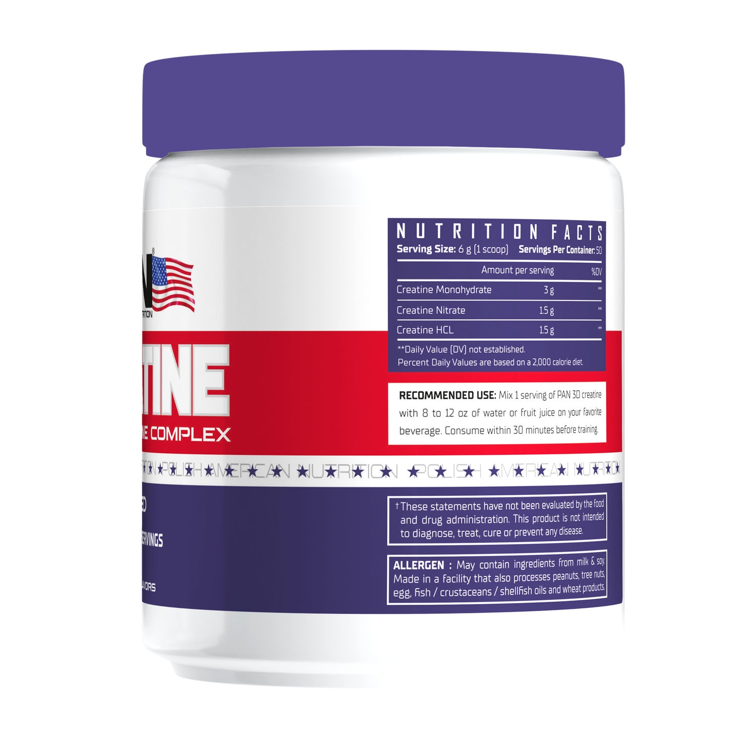 PAN Nutrition 3D Creatine 300g | 50 Servings