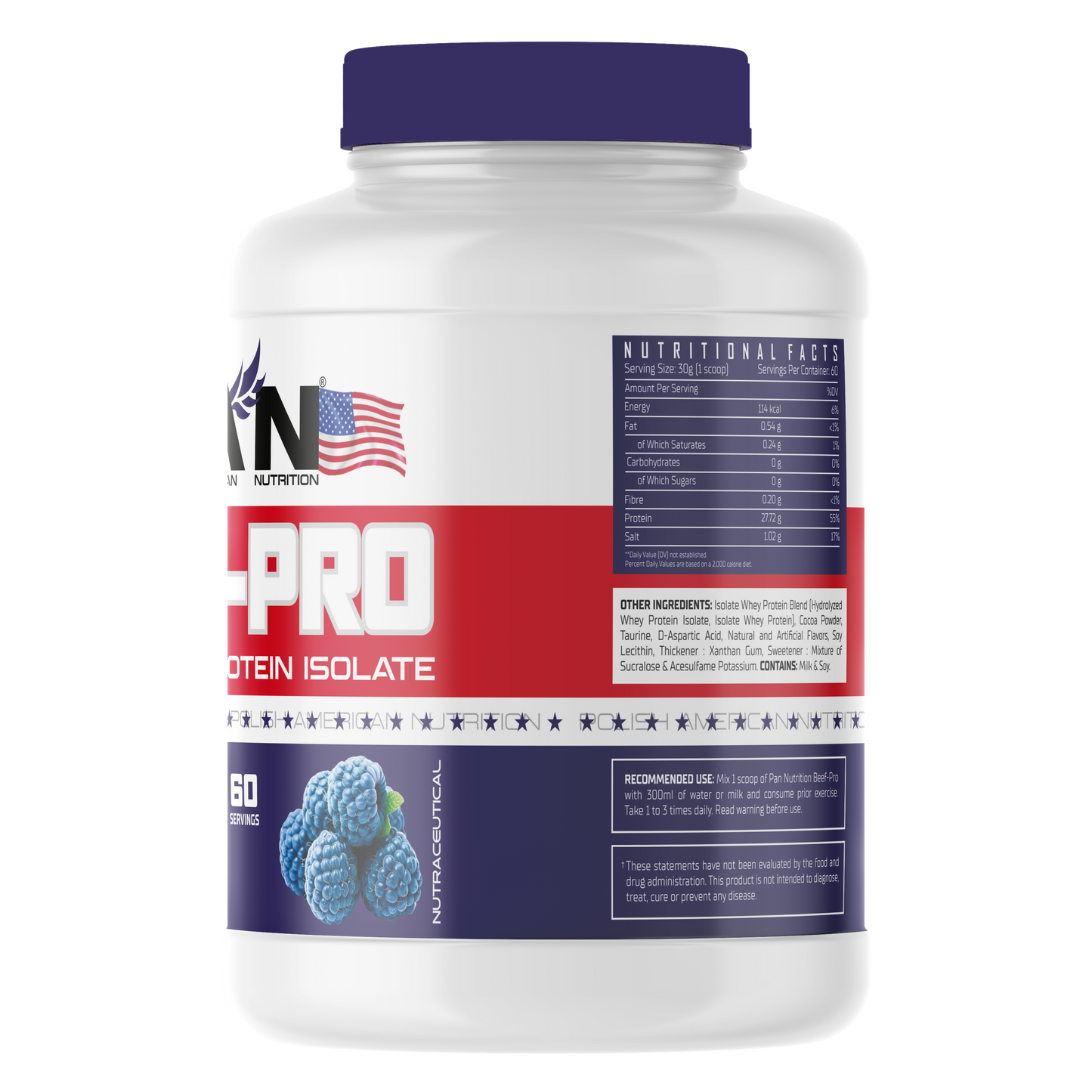 PAN Nutrition Beef Pro 3.96 LBS | 60 Servings