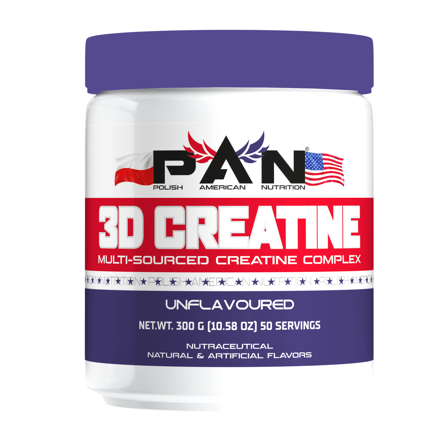 PAN Nutrition 3D Creatine 300g | 50 Servings