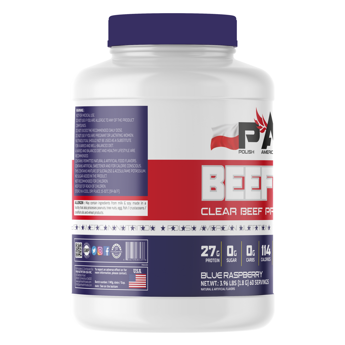 PAN Nutrition Beef Pro 3.96 LBS | 60 Servings