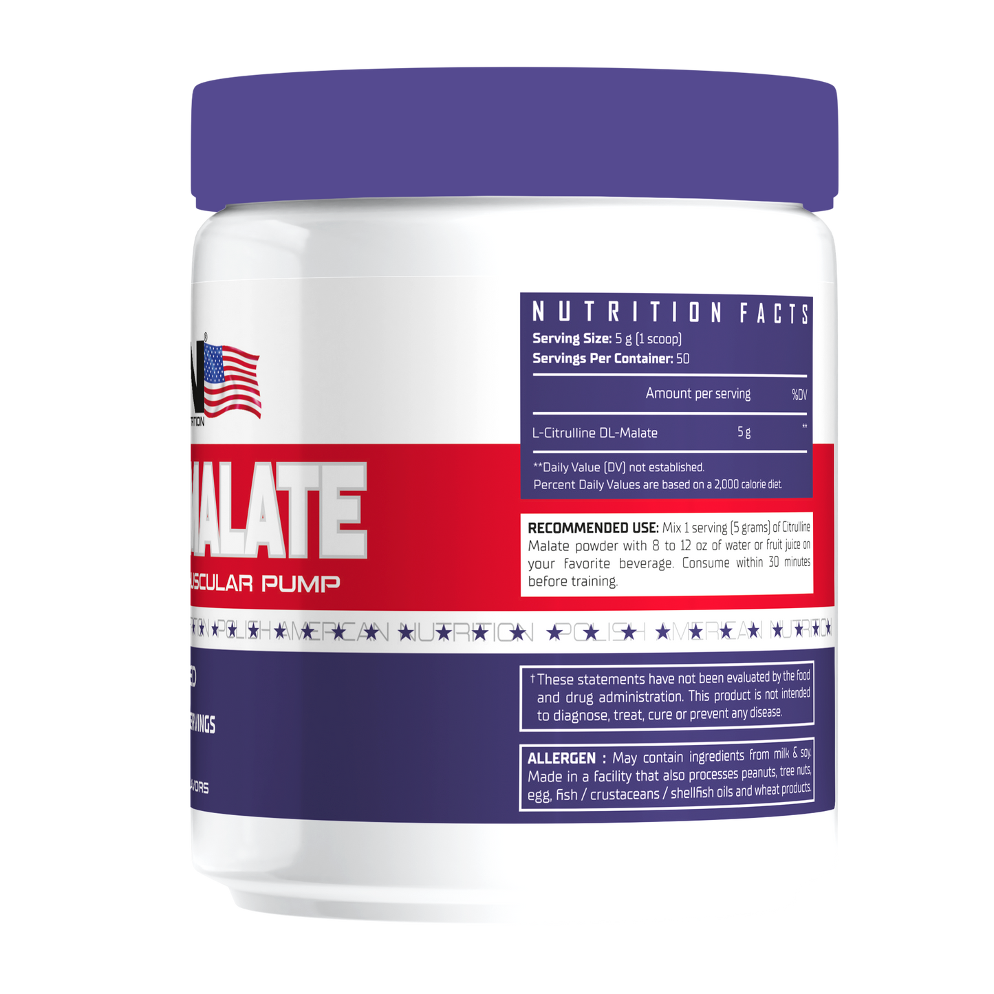 PAN Nutrition Citrulline Malate 250g | 50 Servings