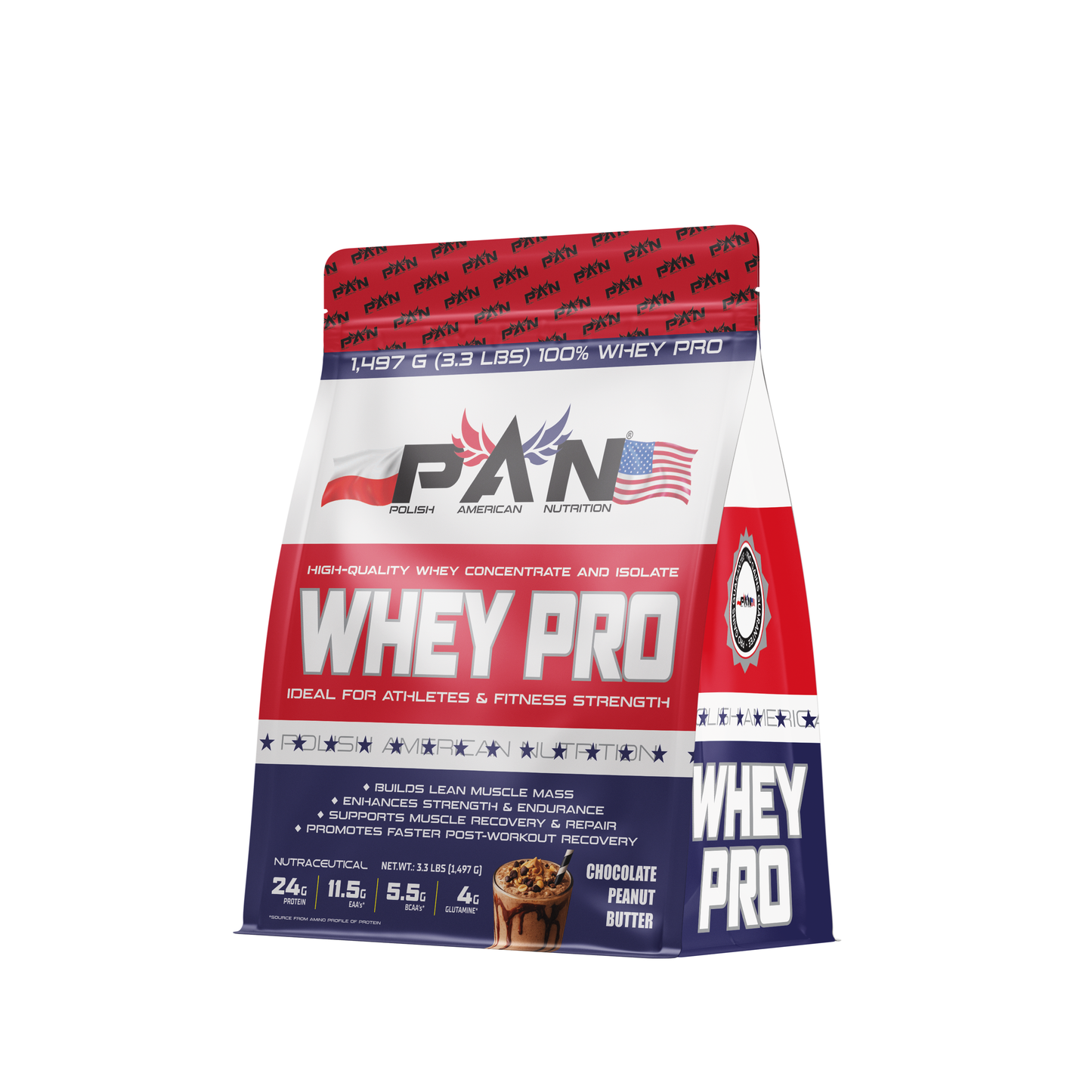 Pan Nutrition Whey Pro Bag 3.3 LBS