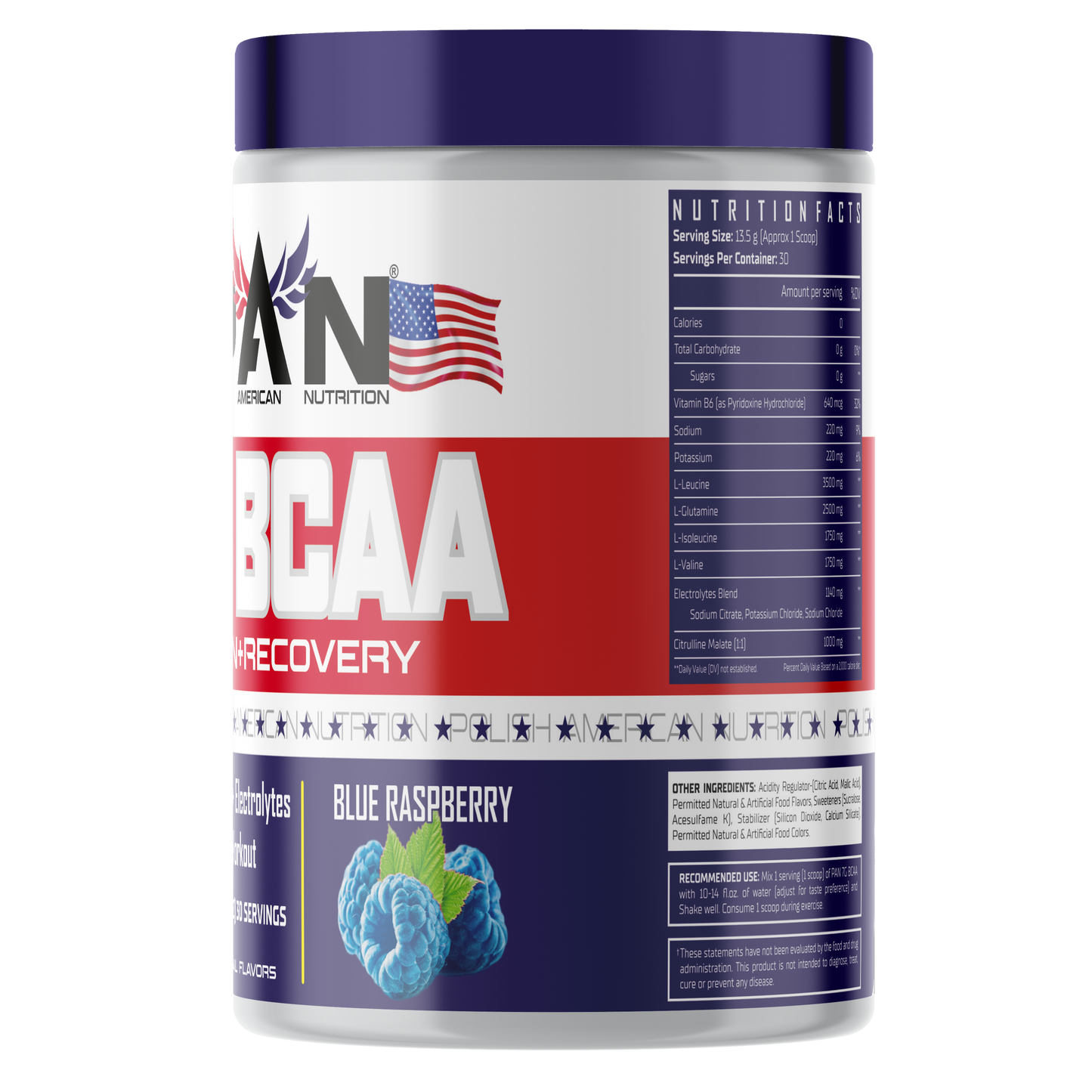 PAN Nutrition 7G BCAA 405g | 30 Servings