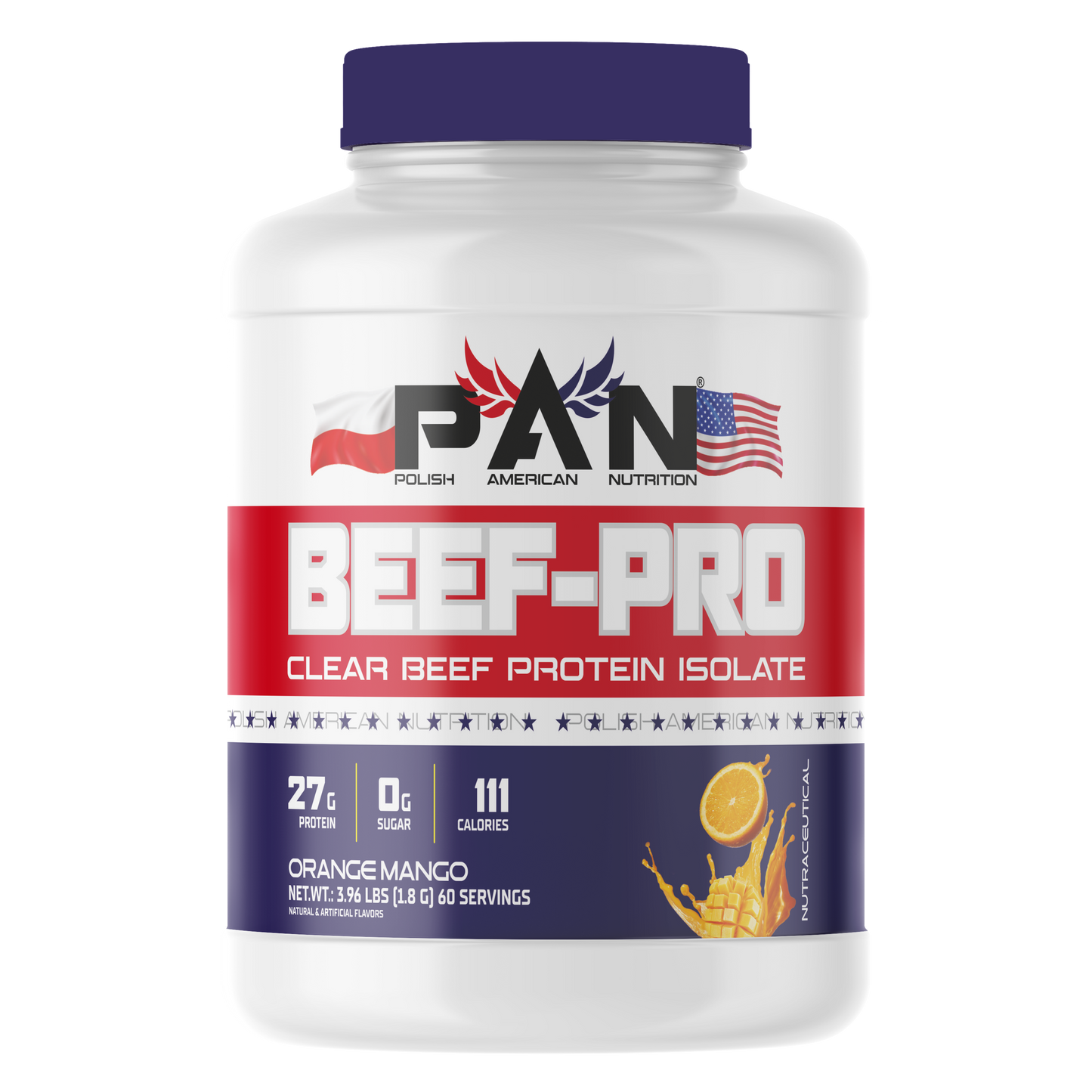 PAN Nutrition Beef Pro 3.96 LBS | 60 Servings